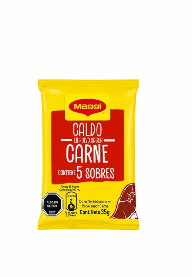 CALDO EN POLVO PARA CARNE 5 SABORES (A108)