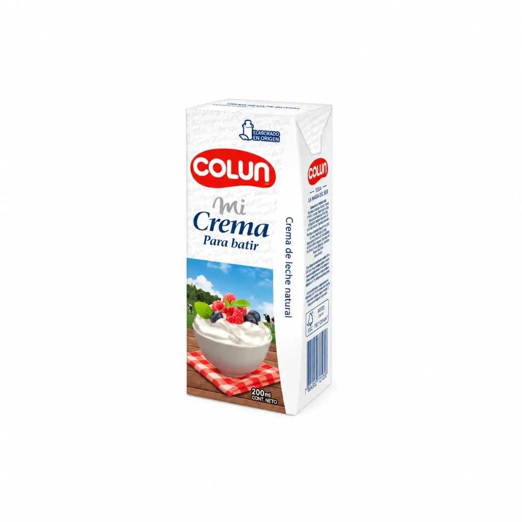 COLUN "MI CREMA" (CREMA DE LECHE NATURAL) 200 ML (L043)
