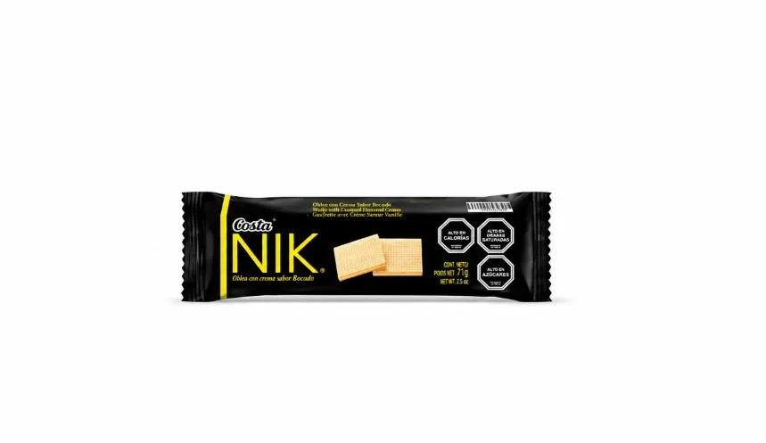 GALLETA NIK BOCADO VAINILLA 71 grs (AMARILLO) (G002)