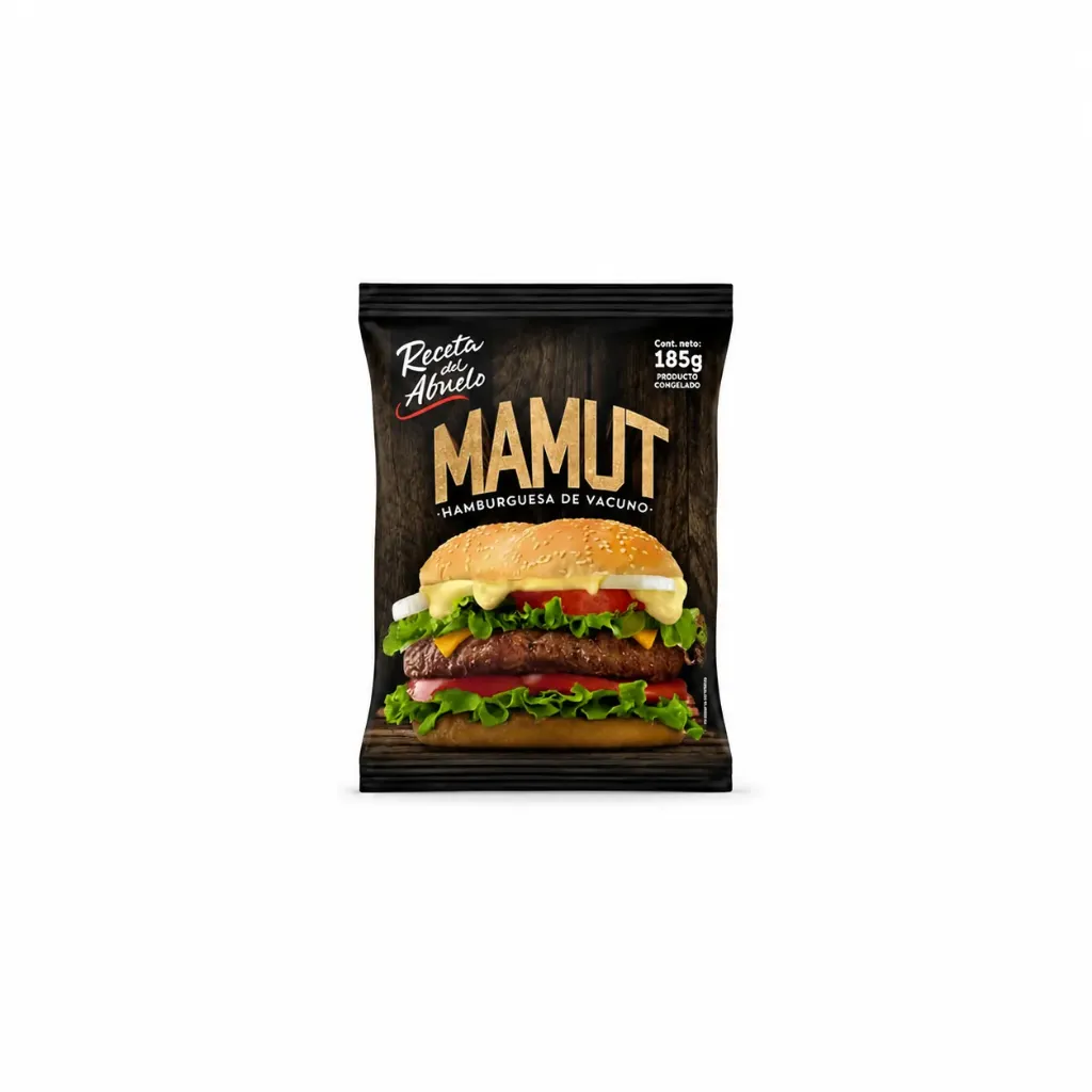 HAMBURGUESAS DE VACUNO "MAMUT" 180 GRS "RECETA DEL ABUELO" (CH057)