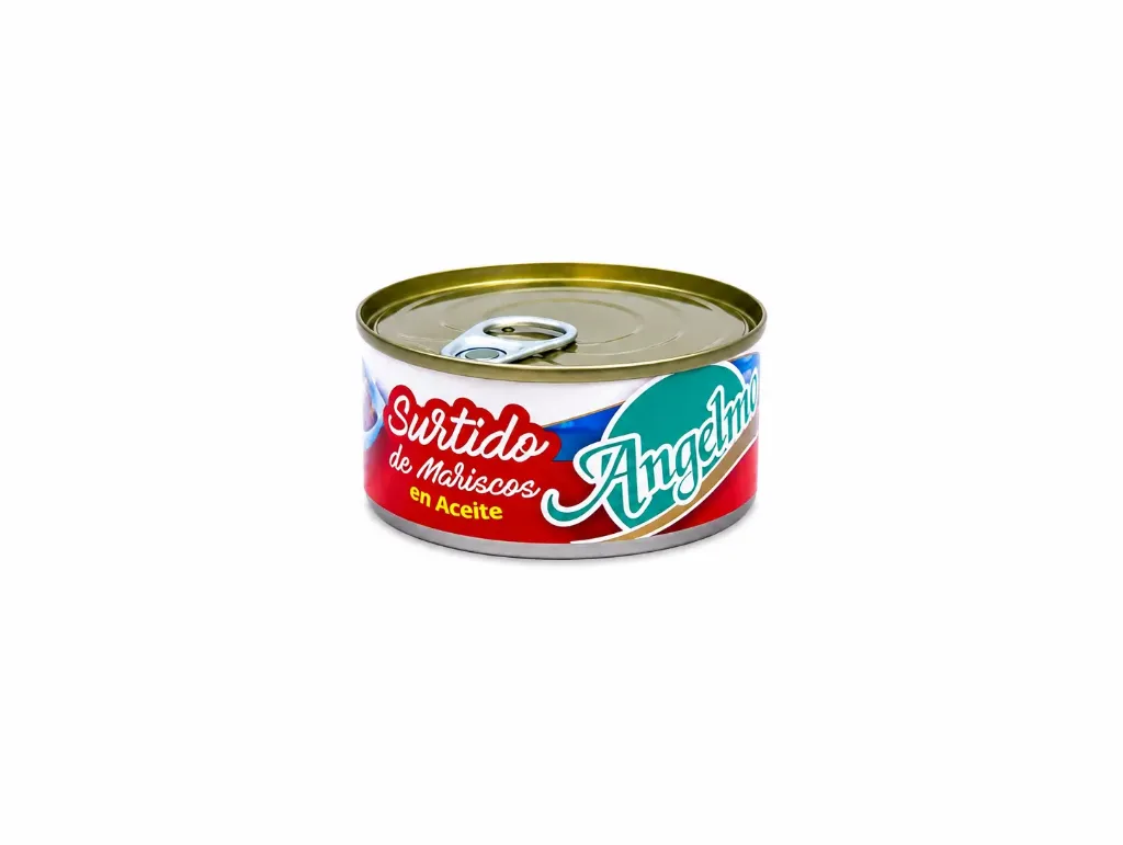SURTIDO DE MARISCOS EN ACEITE ANGELMO 190 grs (A101)