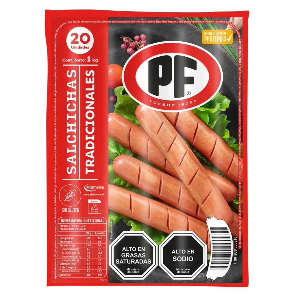 SALCHICHAS TRADICIONALES PF