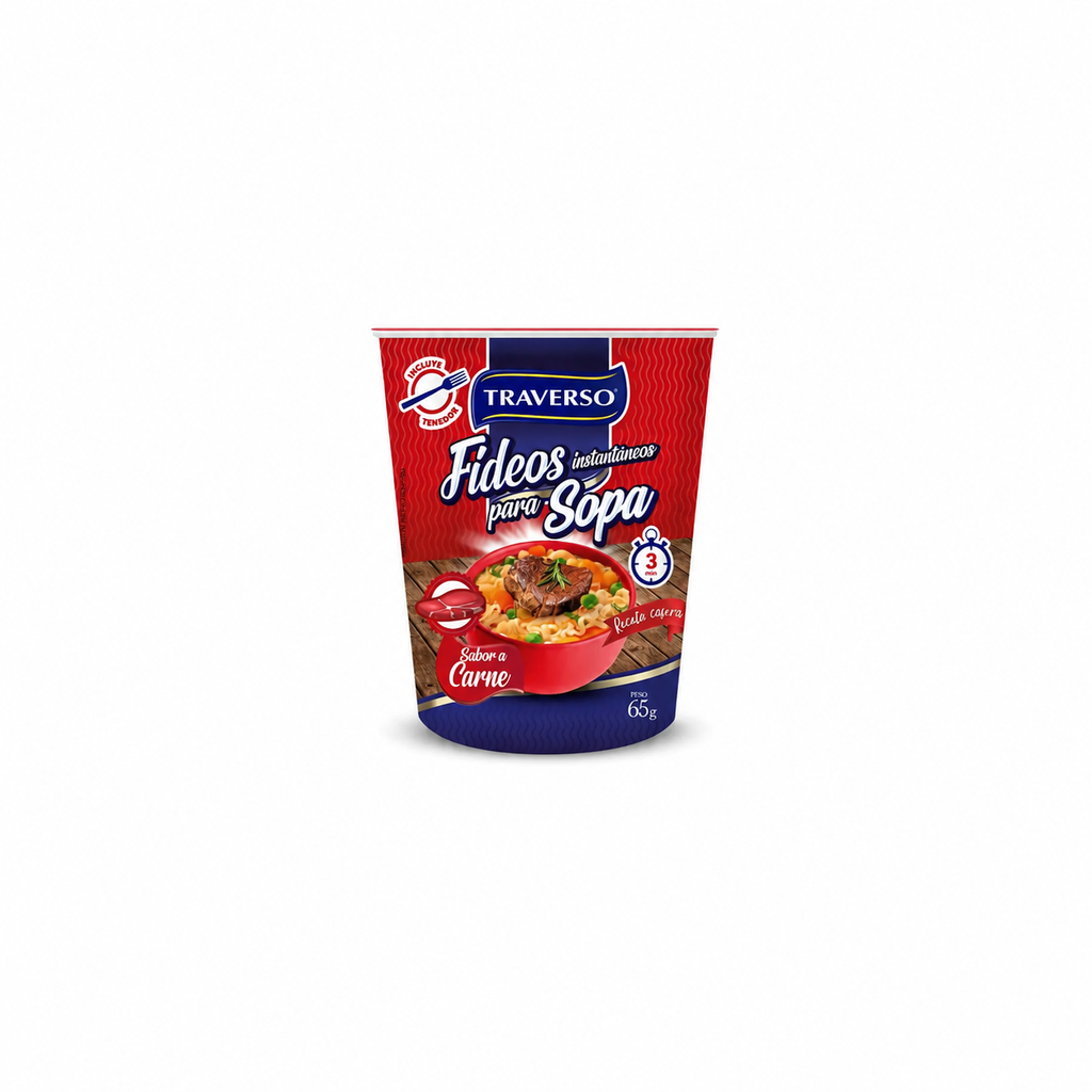 FIDEO INSTANTANEO PARA SOPA SABOR CARNE 65 GRS (A150)